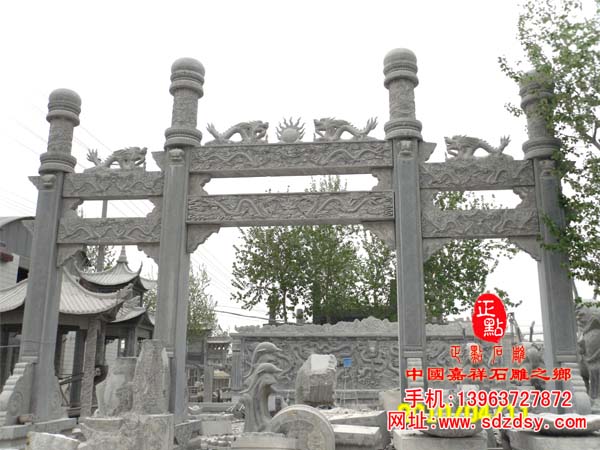 園林石雕牌坊