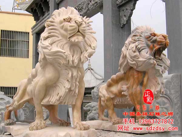 石雕歐式石獅雕刻