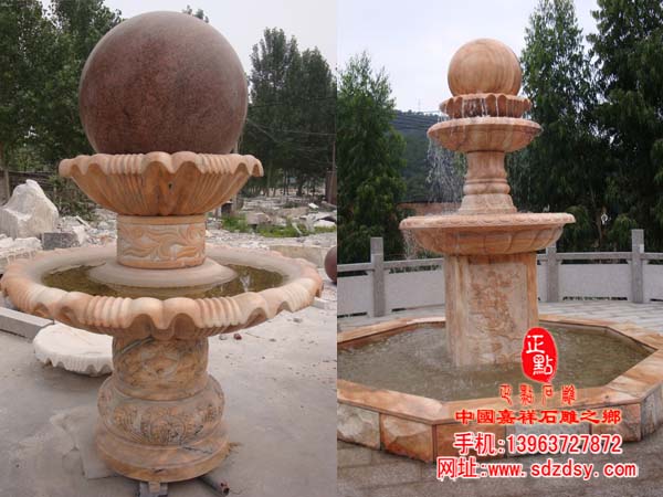 漢白玉石雕風(fēng)水球